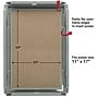 Excello Brands 11" x 17" Plastic Snap Frame, Vertical/Horizontal, Wall Mounted, Gray Oak (SF-1117-GRYOAK)~#|#~42EA116E-F9DC-45A1-B50C8136D320E006_sc7