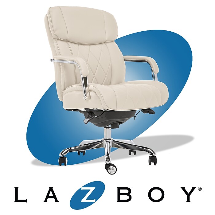 s_boy La-Z-Boy Sutherland Ergonomic Bonded Leather Swivel Computer and