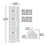 Sauder HomePlus 71"H Storage Cabinet with 5 Shelves, Soft White (443281)~#|#~42EC08D7-A89F-4D69-9B326F93D849A240_sc7