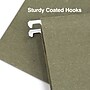 Staples® 100% Recycled Hanging File Folders, Letter, 1/5-Cut Tab, Letter Size, Standard Green, 25/Box (ST116764)~#|#~42EFC708-8790-498B-A8E7D53577911AB0_sc7