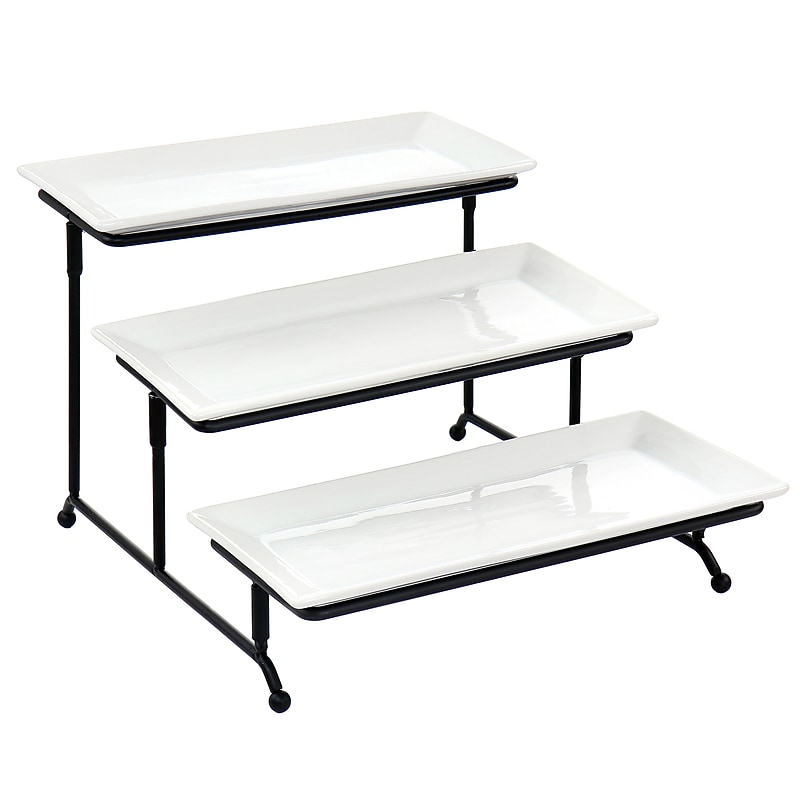 Elama Porcelain Serving Trays, 3 Trays (937115623M) image 1