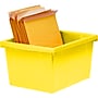 Storex Polypropylene/PP 4 Gallon Classroom Storage Bin, 7.9" x 11.3" x 13.6", Yellow, 3/Bundle (STX61453U06C-3)~#|#~42F746BB-0024-4F53-8230FFEDD0032B90_sc7