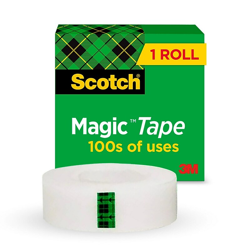 Scotch Magic Invisible Clear Tape Refill, 0.75" x 36 yds., 1" Core (810-341296) image 1