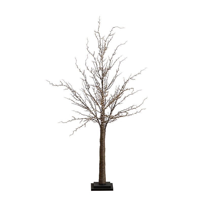 Nearly Natural 4' Pre-Lit Artificial Twig Tree with 240 Warm White LED Lights (T4927) image 1