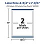 Avery Laser/Inkjet Multipurpose Labels, 7.75" x ", Glossy Clear, 200/Box (94255)~#|#~4305BF9D-8DF3-43E0-8C9C60135069C2EE_sc7