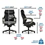 La-Z-Boy Hyland Ergonomic Bonded Leather Swivel Executive Chair, Black/Gray Weathered Wood (CHR10044B)~#|#~430DF20F-8F30-4785-AE09AE40E060A94B_sc7