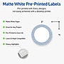 Avery Laser/Inkjet Circle Multipurpose Labels, 3" Dia., White, 60/Pack (S00F8N)~#|#~4311AE57-6F96-4B58-BD0AE031F55B744C_sc7
