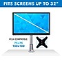 Mount-It! Modular Monitor Mounts Adjustable Desk Mount, Up to 30" Monitor, Gray/Silver (MI-32111)~#|#~43120E8F-C446-4AA3-9A6C711883DF27B9_sc7
