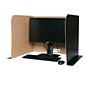 Flipside Foldable Cardboard Freestanding Privacy Panel w/Pass-through Window, 23"H x 70"W, Black (61861)~#|#~43126CC8-6F6A-40A0-A7D0A125285567D0_sc7