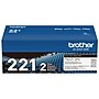 Brother TN-221 Black Standard Yield Toner Cartridge, 2/Pack  (TN2212PK)~#|#~431570FE-7F0C-4EB4-9633169EB2412EA9_sc7
