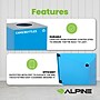 Alpine Industries Steel Recycling, Compost, and Trash Can Set, 29 Gallon, 3/Pack (ALP4450-BLK-KIT36)~#|#~431603EA-EE10-48D8-AE11764D41FF6228_sc7