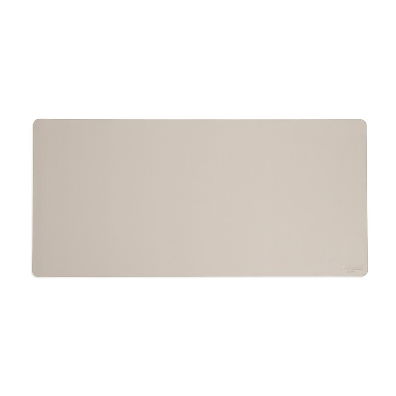 Smead Large Vegan Leather Anti-Slip Desk Pad, 36" x 17", Sandstone (64826) image 1