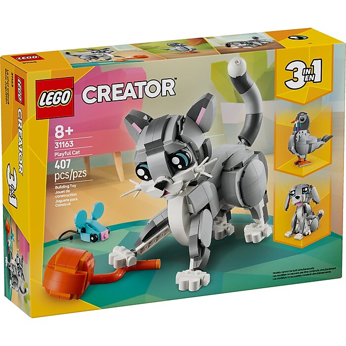LEGO Creator Playful Cat, 407 Pieces (31163) | Staples