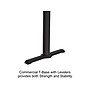 Correll Dry-Erase Markerboard Cafe Table, 30" x 48", Frosty White/Black (BTT3048DE-80)~#|#~431DCD9C-FF22-4D04-9FDB4C9F2CDA67EB_sc7