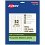 Avery EcoFriendly Laser/Inkjet Rectangle Multipurpose Labels, 5/8" x 3", White, 3200/Box (94214)~#|#~43265374-779D-491A-8598AB67564B6210_sc7