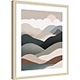 Amanti Art Nordic Landscape Mountain Range 06 by Little Dean Wood Framed Wall Art Print, 21"W x 25"H (A42679023206)~#|#~432C91DF-6D64-49B9-BEA43522A08CBD77_sc7