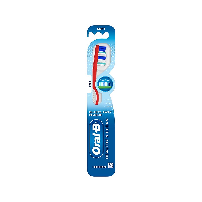 Oral-B Healthy Clean Soft Toothbrush, Multicolor (30041010867) image 1