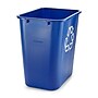 Coastwide Professional™ Plastic Indoor Recycling Container Without Lid, Blue Soft Molded Plastic, 7 Gallon (CW56432)~#|#~4336D761-27A9-4552-BA80E9ECBD53DD48_sc7