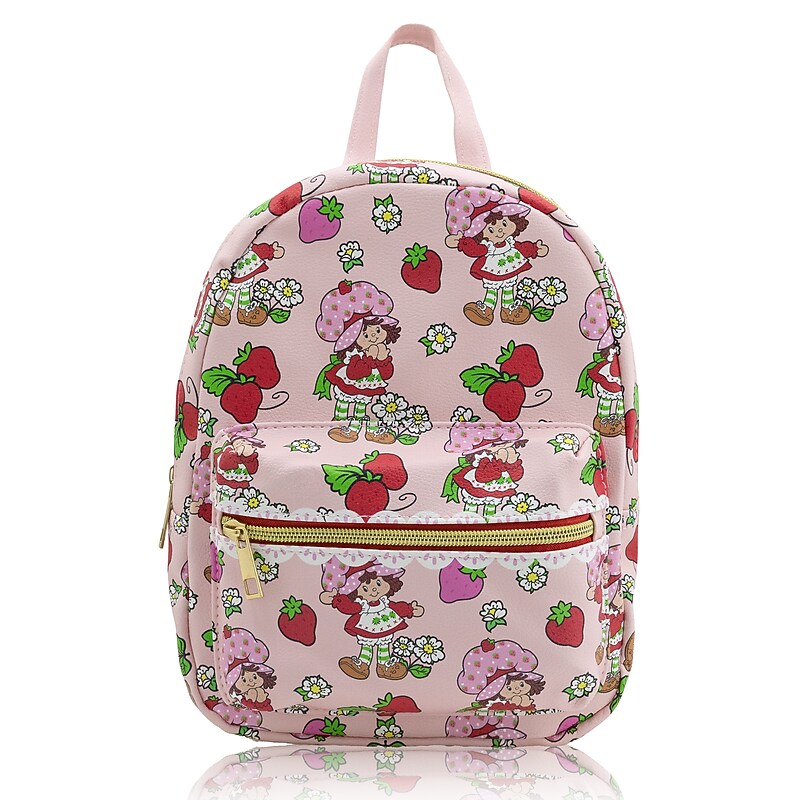 Kids Strawberry Shortcake Strawberry Print Backpack, Pink (SYPF12SL) image 1
