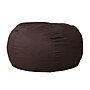 Flash Furniture Cotton Twill Bean Bag Chair, Brown (DGBEANLGSLDBN)~#|#~4338C17C-91AF-43CC-A044DBDD060147F8_sc7