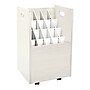 AdirOffice 20-Slot Mobile Roll File, Lockable, 24.75"H x 15.25"W x 13.25"D, White (624-WHI-KIT1)~#|#~433F2918-BE32-476B-9B302CE45D1DA35F_sc7