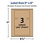 Avery Laser/Inkjet Rectangle Multipurpose Labels, 3" x 6", Kraft Brown, 45 Labels/Pack ( 94249)~#|#~4344303C-D696-4821-84B2B1AB183AC765_sc7