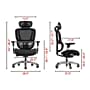 Staples Hyken Pro Ergonomic Mesh Swivel Task Chair, Black (ST63228)~#|#~4346BFE7-172C-4C37-ACE3920BFA6AC85B_sc7