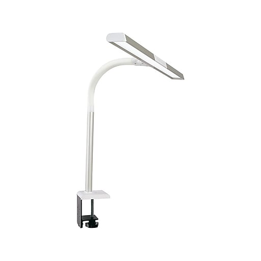 OttLite Perform LED Desk Clamp Lamp, 24.75", White (CS49602W) Staples