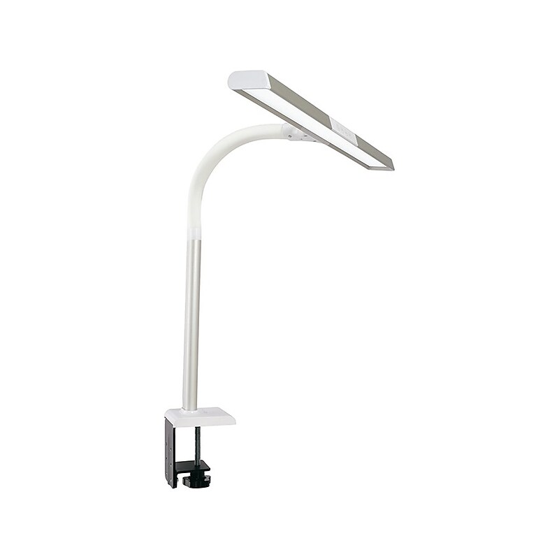 OttLite Perform LED Desk Clamp Lamp, 24.75", White (CS49602W) image 1