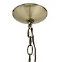 Lalia Home 3-Light 18" Adjustable Globe Hanging Metal and Clear Glass Ceiling LED Pendant, Antique Brass (LHP-3010-AB)~#|#~43483AB9-1254-4FC0-B3B3C86A46088401_sc7