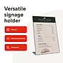 Staples Sign Holder, 8.5" x 11", Clear Plastic (53126/18387)~#|#~434C55C0-B084-40C7-9C97D1FF048E882C_sc7