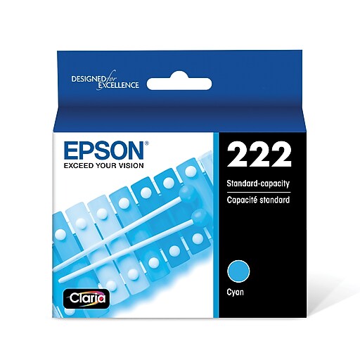 Epson 222 Cyan Standard Yield Ink Cartridge (T222220-S