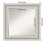 Amanti Art Parlor Silver Frame Wall Mirror, 25.5" x 25.5" (A42674593519)~#|#~43555922-F6F4-4858-BDF271C760AB9889_sc7