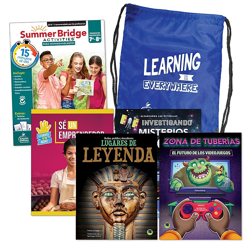 Summer Bridge Activities Summer Bridge Spanish Backpack, Grade 7-8 Workbook, 6/Set (CD-145443) image 1