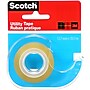Scotch Utility Transparent Clear Tape with Dispenser, 0.5" x 22.2 yds., 1" Core, Clear (RK-2S)~#|#~435D9539-92DD-4FB7-A5E5FC26AC8EA9B3_sc7