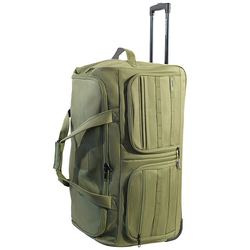 U.S. Army ROMEO 31" Polyester Telescoping Travel Duffel with Wheels, Tactical Green (USLROM31GRN) image 1