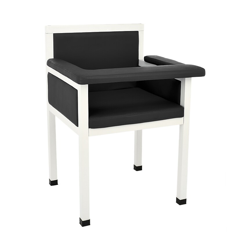 Viva Comfort Antimicrobial Phlebotomy Blood Drawing Chair, 350 lbs. Capacity, Black (ADI997-02-BLK-MK) image 1