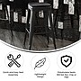 Flash Furniture Cierra Industrial Metal Indoor Bar Height Stools without Back, Black, 4-Pieces/Pack (4ET32030BKRPL2B)~#|#~43622FA6-2AB6-4EB2-B75E214A67DB3F6B_sc7