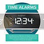 La Crosse Technology White Curved Alarm Clock with Mirrored LED Lens Display (602-247)~#|#~436538A8-EA6F-436F-B01AA73C11EBD4DA_sc7