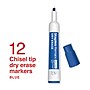 Staples Remarx Dry Erase Marker, Chisel Tip, Blue, 12/Pack (ST62936)~#|#~43690468-2A48-474B-B2FC4603E94837AB_sc7