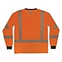 Ergodyne GloWear 8371BK High Visibility Long Sleeve Black Bottom T-Shirt, ANSI Type R Class 3, Orange, 5XL (22309)~#|#~436EB3D5-BA85-4327-AED519D19B06EBB6_sc7