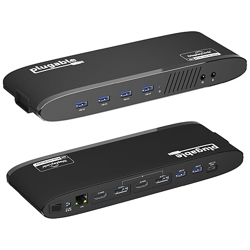 Plugable DualDisplay Universal Docking Station (UD6950H) Staples