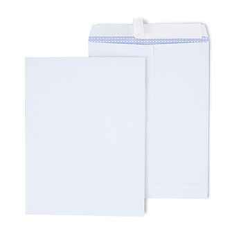 Staples Self Seal Catalog Envelopes, 10"L x 13"H, White, 100/Box (21571)