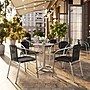 Flash Furniture Lila Aluminum/Rattan Stacking Chair, Black (TLH020BK)~#|#~43787A72-7AEA-41F5-AD398DDF31FF2A48_sc7