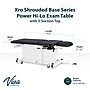 Viva Comfort XRO Electric Height and Back Adjustable Exam Table with Stirrups, 600 lb Capacity, Black (ADI903-24-BLK-MK)~#|#~43797DC7-B6C8-4604-B8DF031BF0BBCA36_sc7