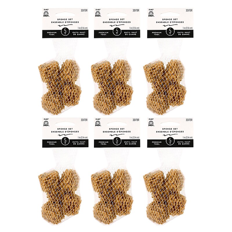 FolkArt Synthetic Sponge, 5/Pack, 6 Packs/Bundle (FLK30179R-6) image 1