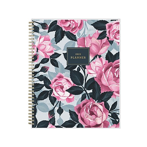 2023 Blue Sky Roosevelt Pink 8.5" x 11" Weekly & Monthly Planner, Multicolor (12869123) Staples