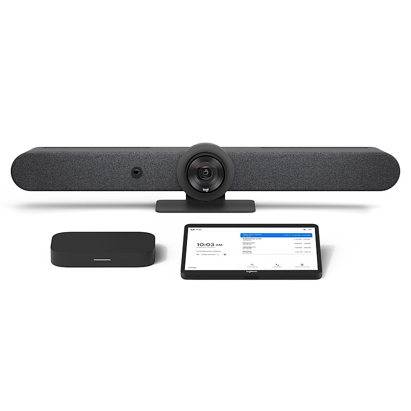 Logitech Rally Bar Graphite + Tap + Meet Compute for Google Meet Rooms (TAPRBGGGLCTL2) image 1