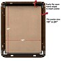 Excello Brands Plastic Snap Frame, 18" x 24", Vertical/Horizontal, Wall Mounted, Walnut (SF-1824-WLNT)~#|#~4385EE2B-2B8E-414E-AC832435CBB19F51_sc7