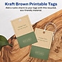 Avery 3" Blank Pricing & Merchandise Tags, Kraft Brown, 80/Pack (95270)~#|#~43864A6F-7786-4C49-888C635881F83CB0_sc7